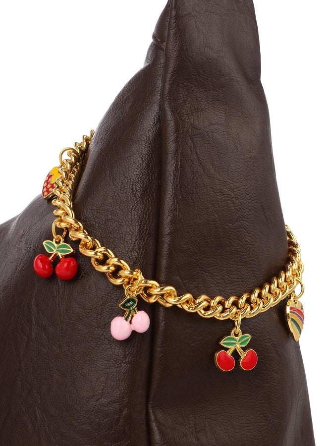 JIMYICLR Cute Bag Chain Charms for Handbag, Gold Purse Extender Chain, Wallet Chain Keychains Purse Charms for Women - Image 2